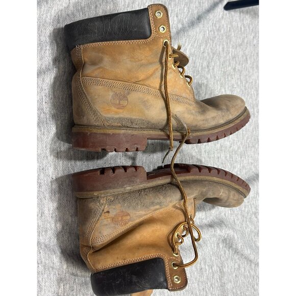 Timberland Pro Boot Men's Size 12M Lace Up Ankle Leather Hiking Wheat Brown - Picture 7 of 8